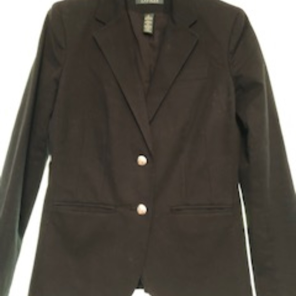 LAUREN By Ralph Lauren Size 6 Black Blazer NEW